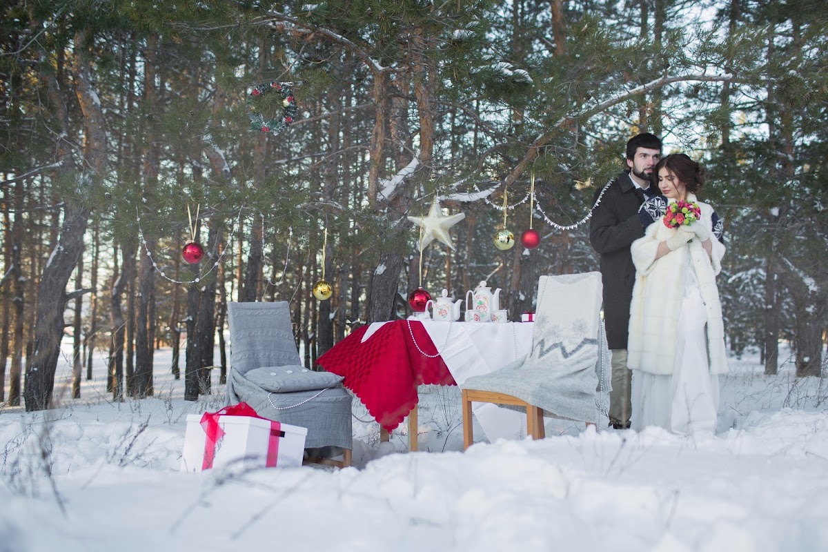Зимнее Love story в лесу