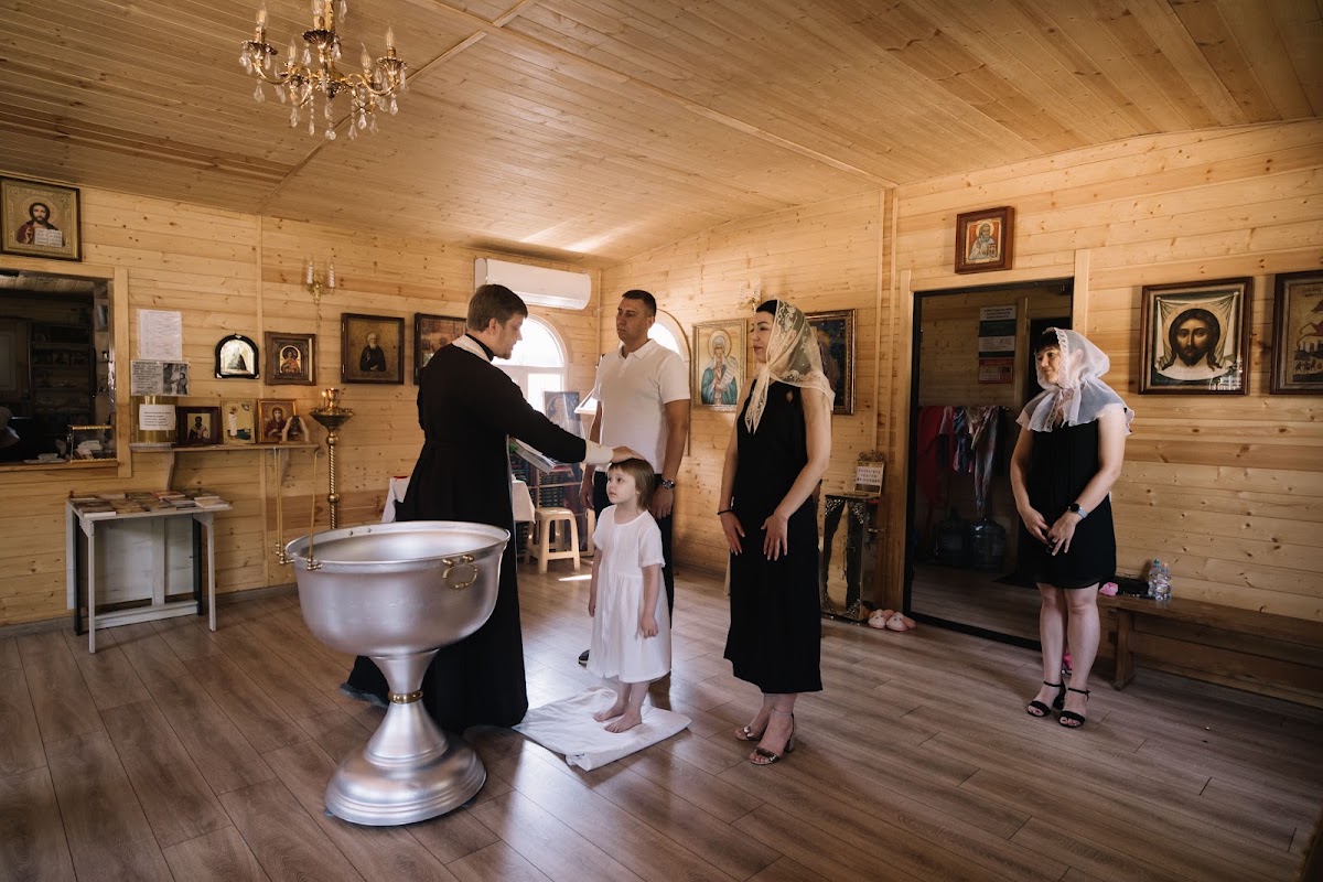 фотосессия таинства крещения Вероники