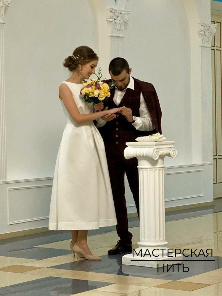 Платье с объёмными складками — кадр 2 из 2