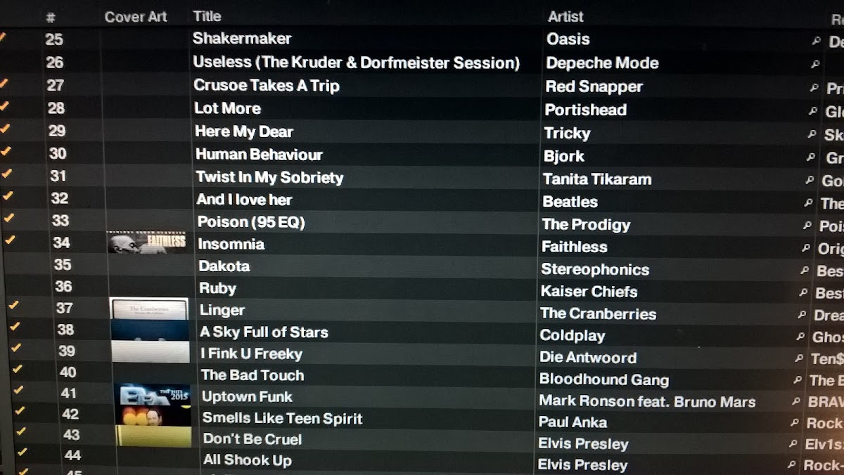 DJ playlists