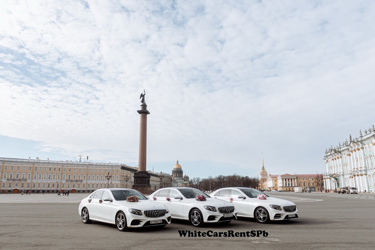 Свадебный кортеж из 3х Mercedes W213 AMG GT — кадр 4 из 21