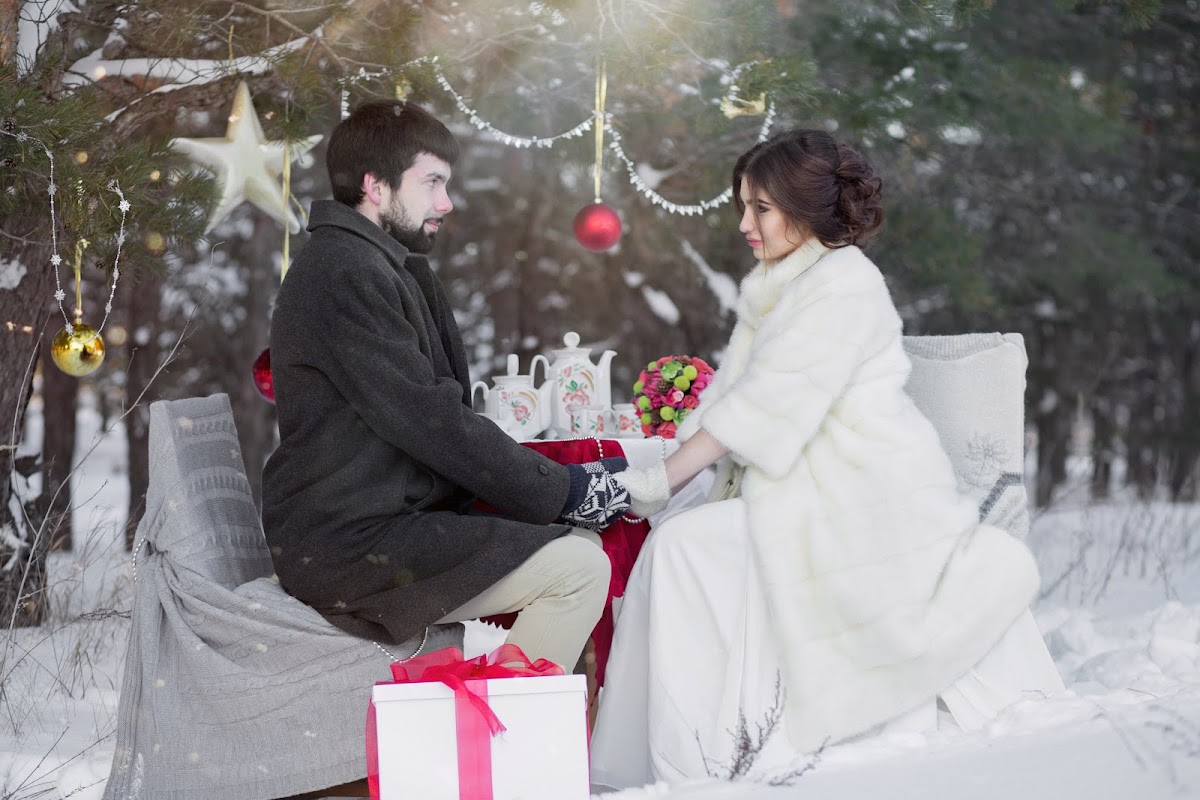Зимнее Love story в лесу