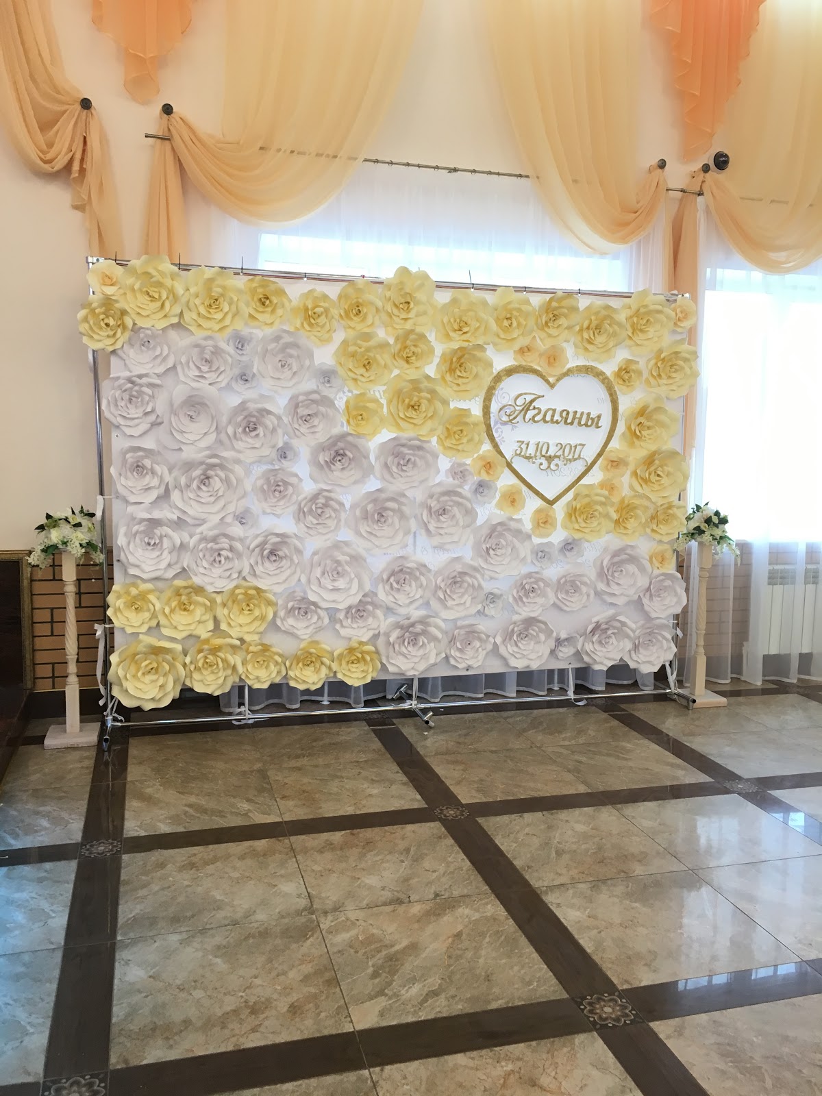 Большая цветочная  свадьба в Шамирам !