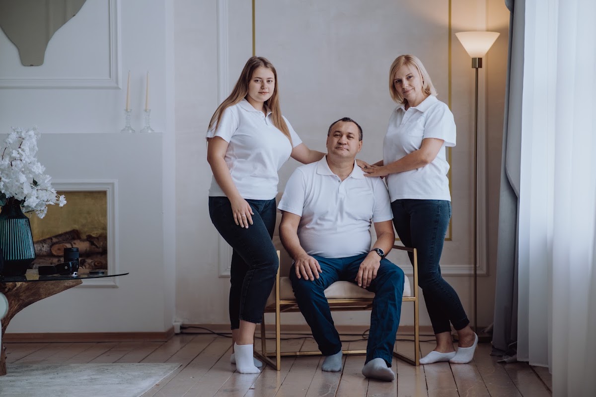 Семейная фотосессия в  фотостудии