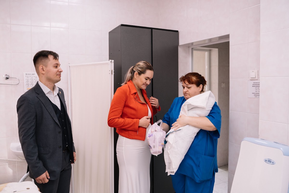 Фотосессия выписки малышки
