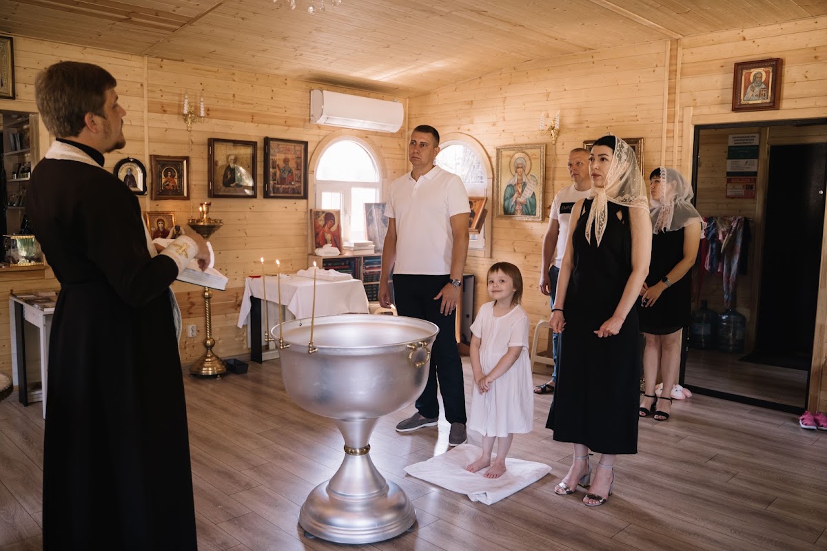 фотосессия таинства крещения Вероники