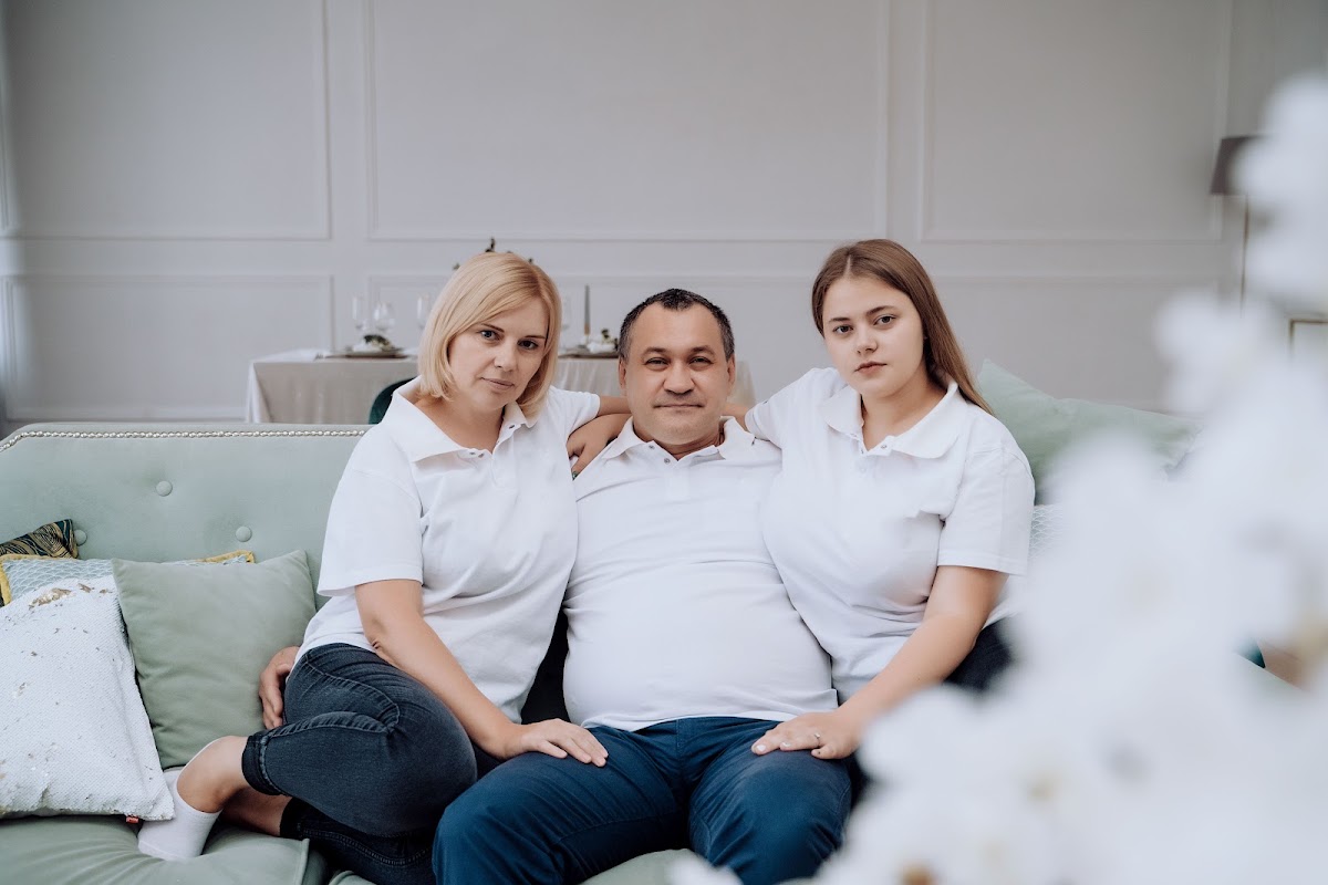 Семейная фотосессия в  фотостудии