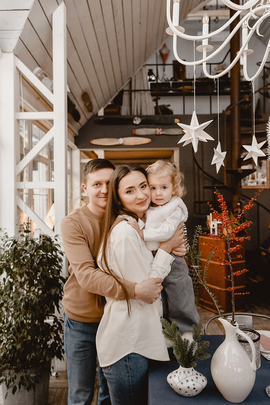 Семейная новогодняя фотосессия