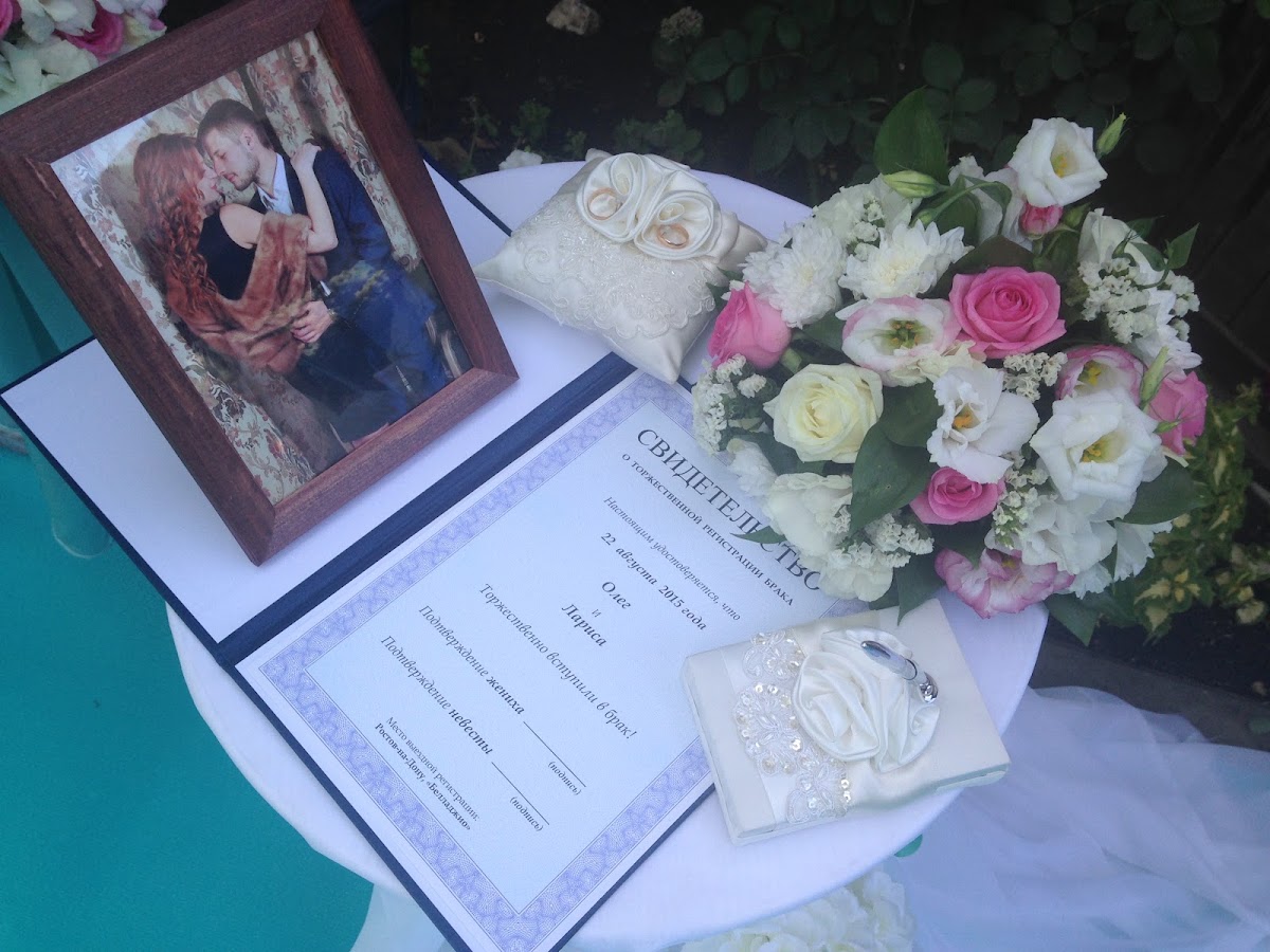 Олег и Лариса  22 августа 2015 года Выездная регистрация "Белладжио"
