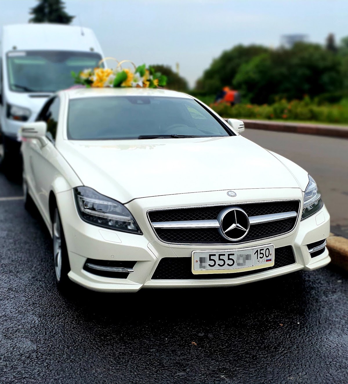 Mercedes CLS, белый