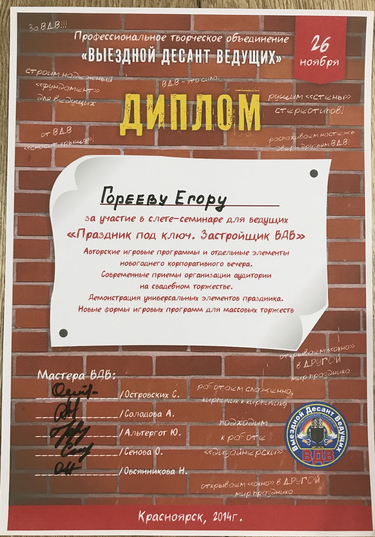 Дипломы