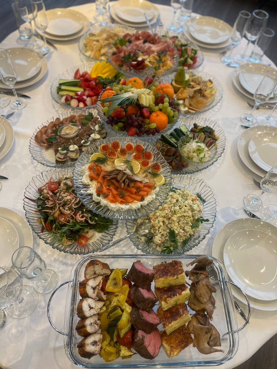 Сервировка и блюда