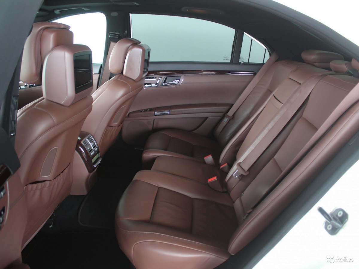 Mercedes S221 белый лонг
