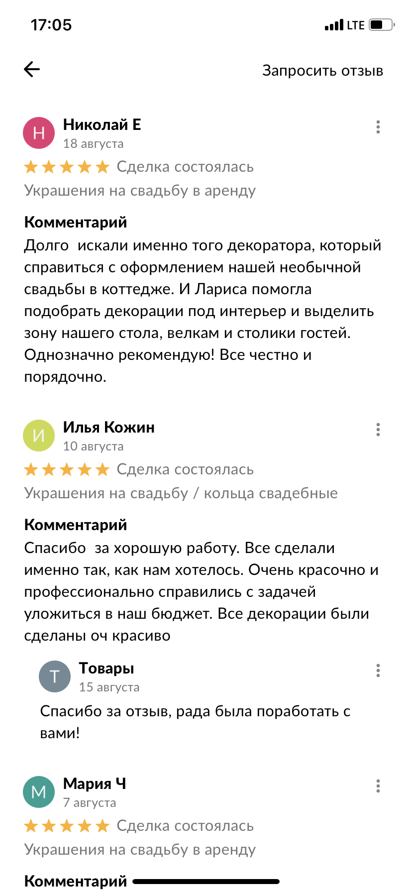 Отзывы
