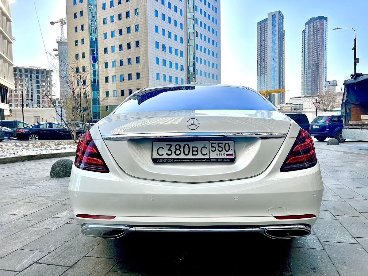 Мерседес S500 LONG (w222) рестайлинг  гос.N380