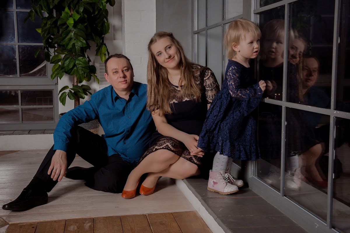Алексей,Екатерина и их дочурка София