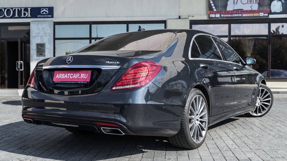 Mercedes S-class (w222) LONG черный со светлым салоном — кадр 4 из 5