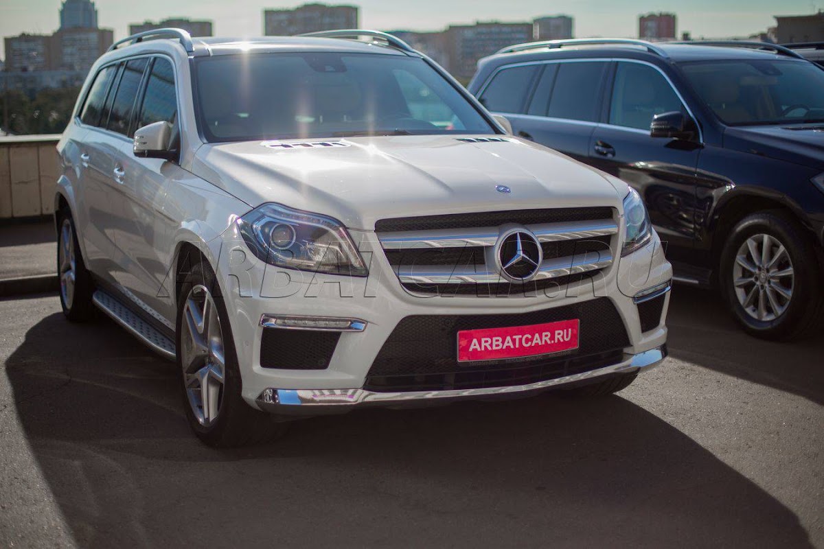 Mercedes GL-class (X166) белый на светлом салоне — кадр 2 из 6