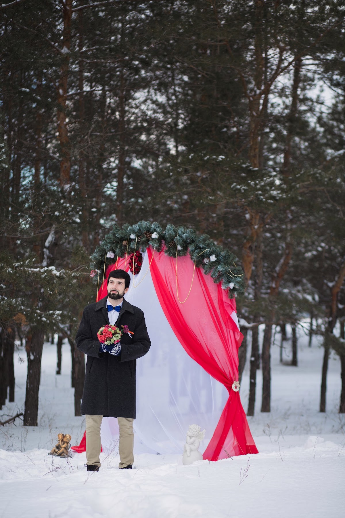 Зимнее Love story в лесу