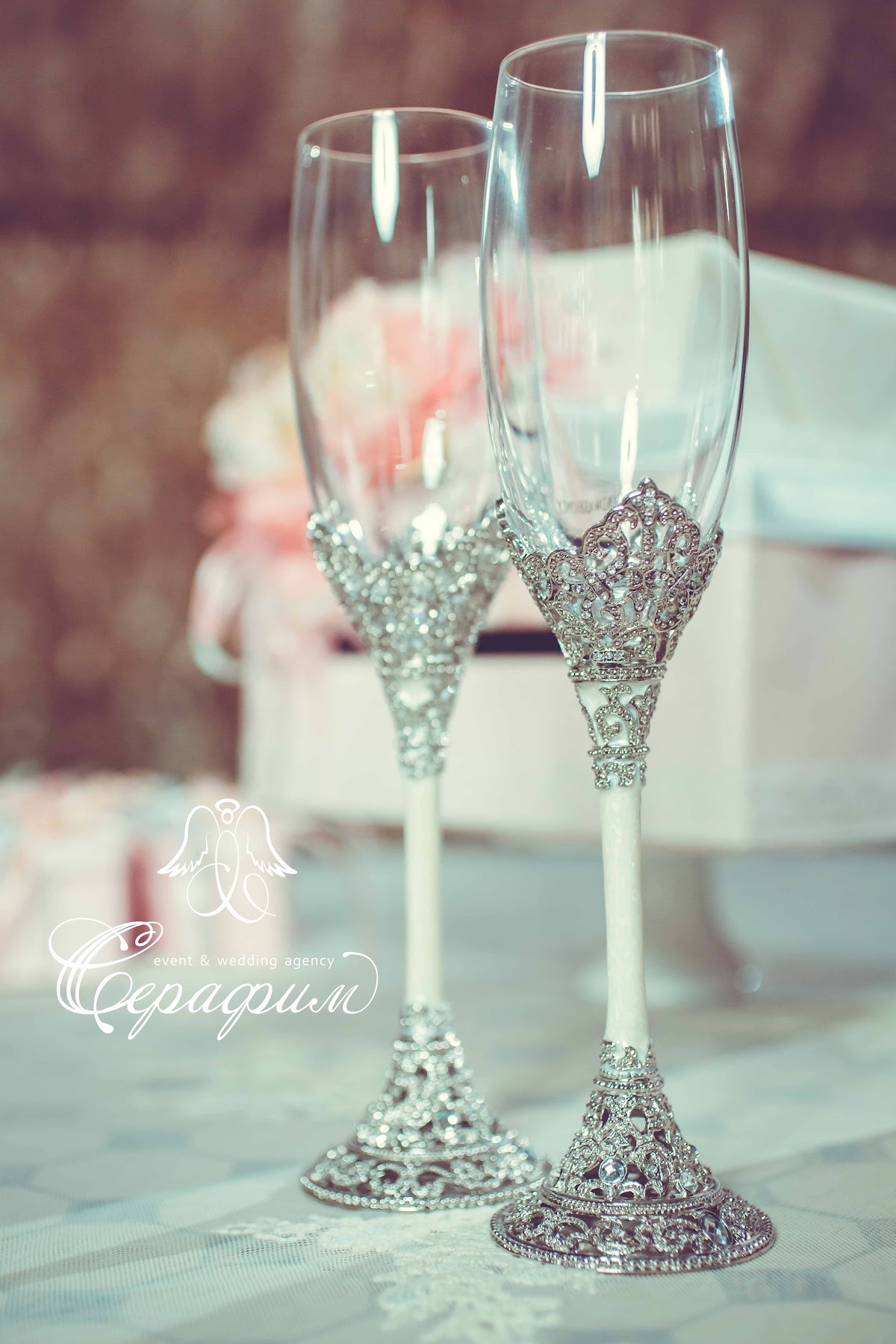 Rose and white wedding