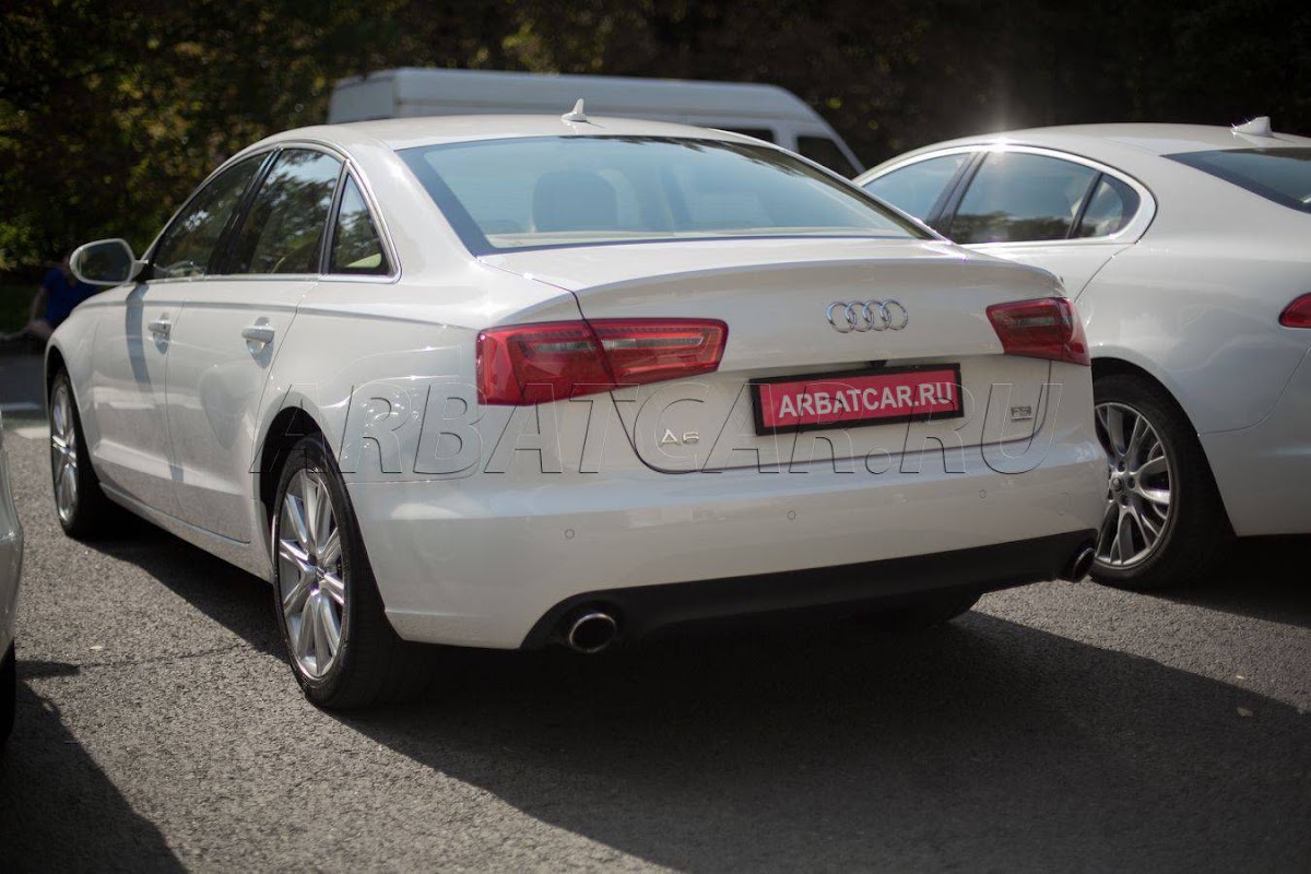 Audi A6 (С7) белый на светлом салоне — кадр 5 из 9