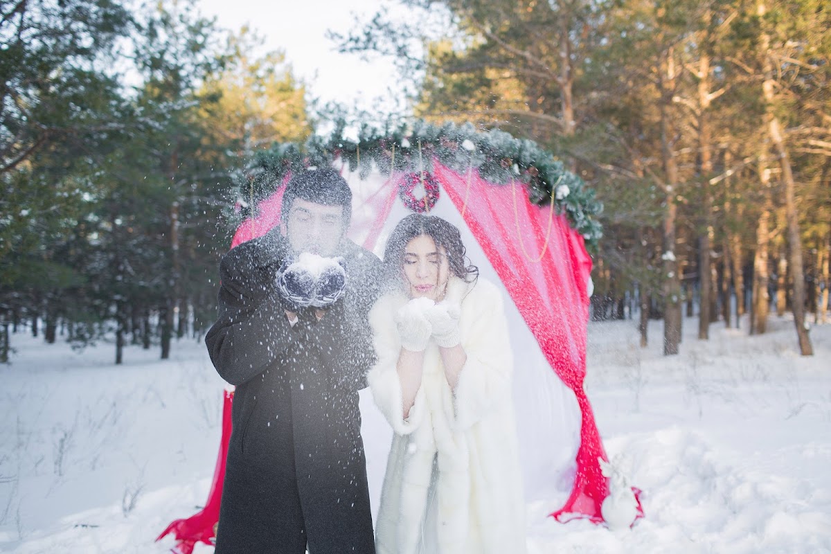 Зимнее Love story в лесу