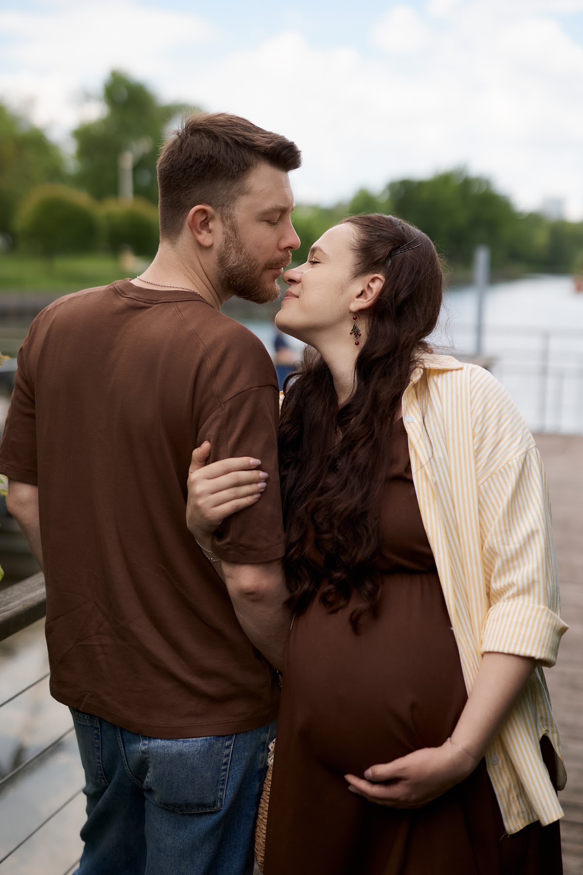 Фотосессия беременности: прогулка