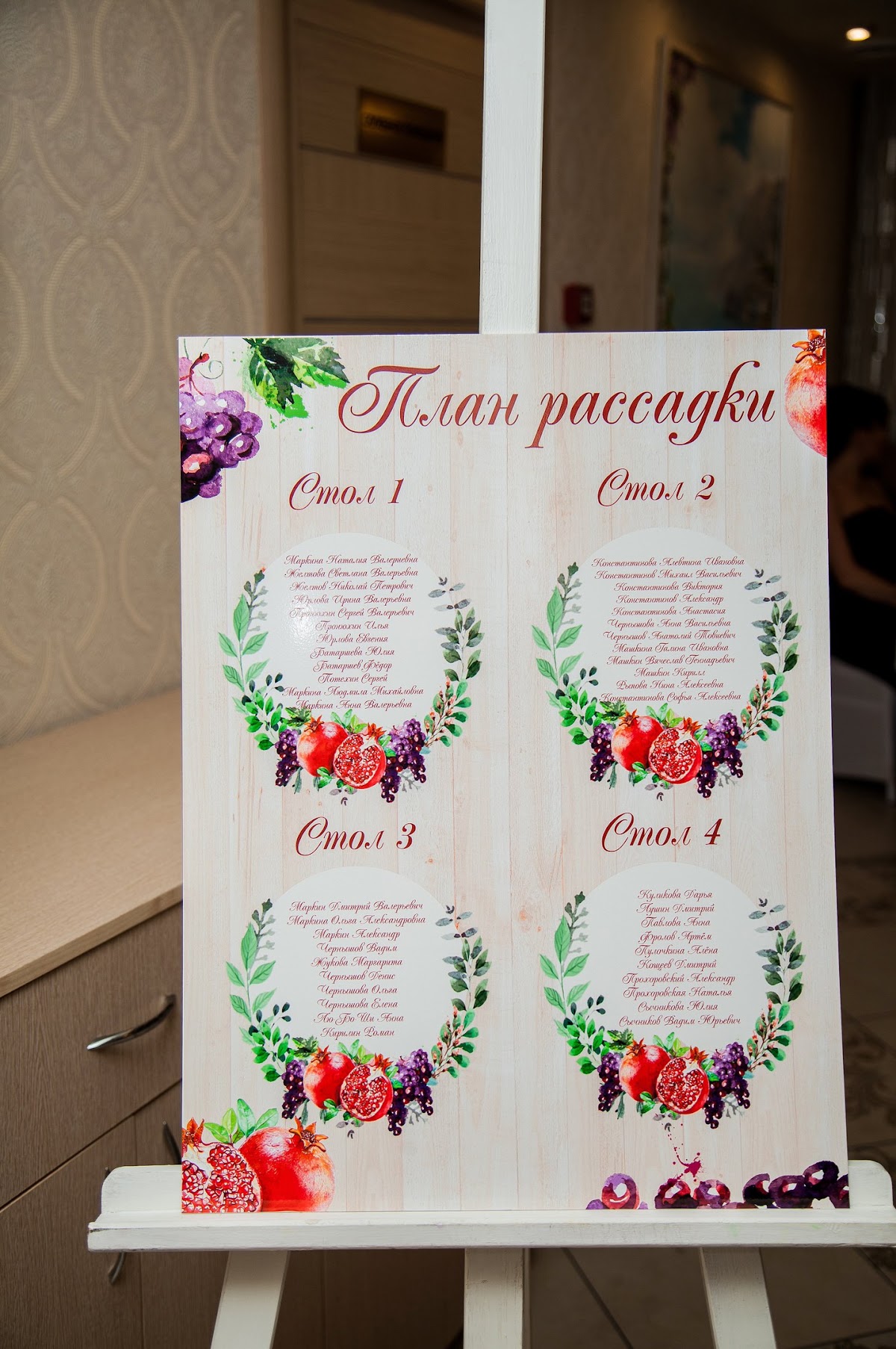 Рассадка гостей
