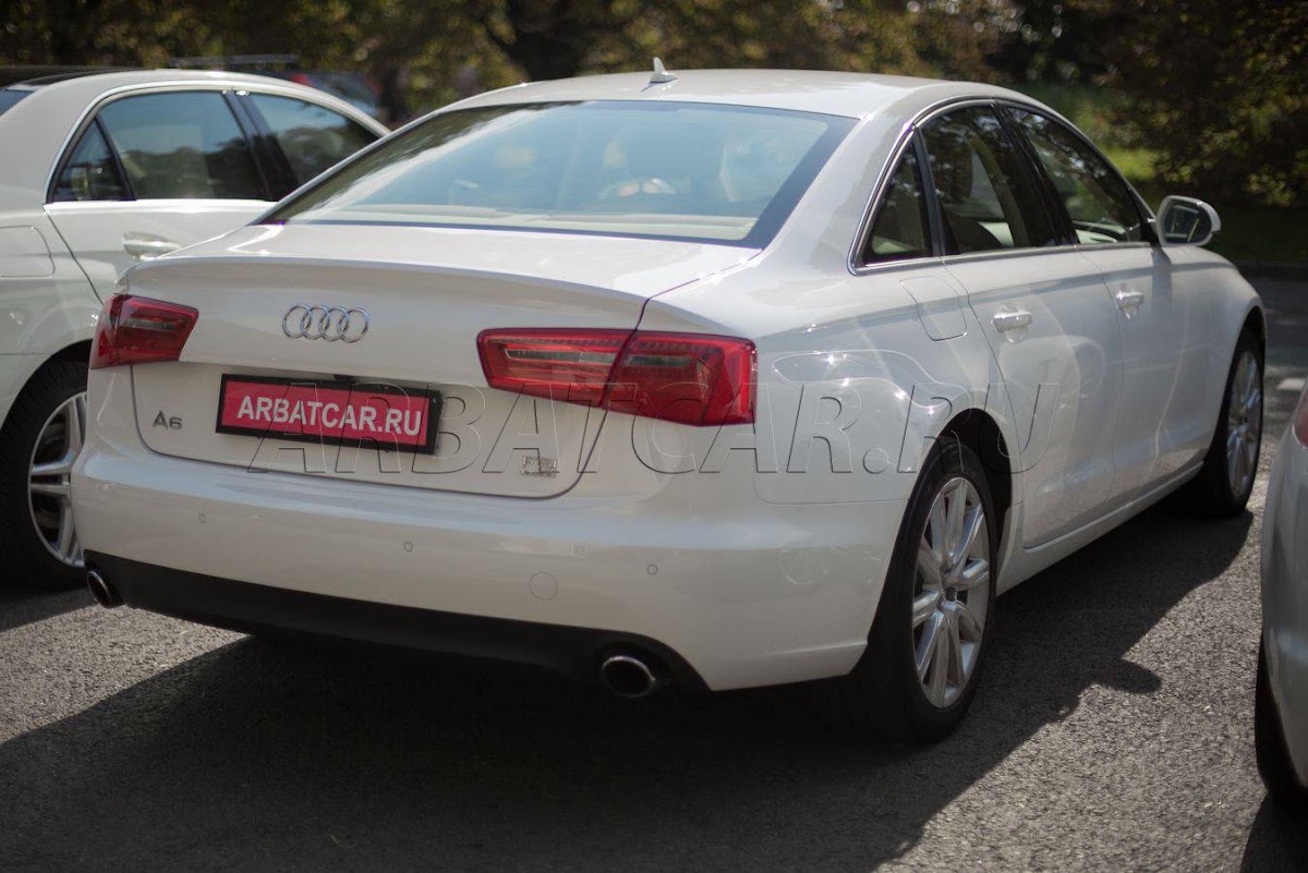 Audi A6 (С7) белый на светлом салоне — кадр 4 из 9