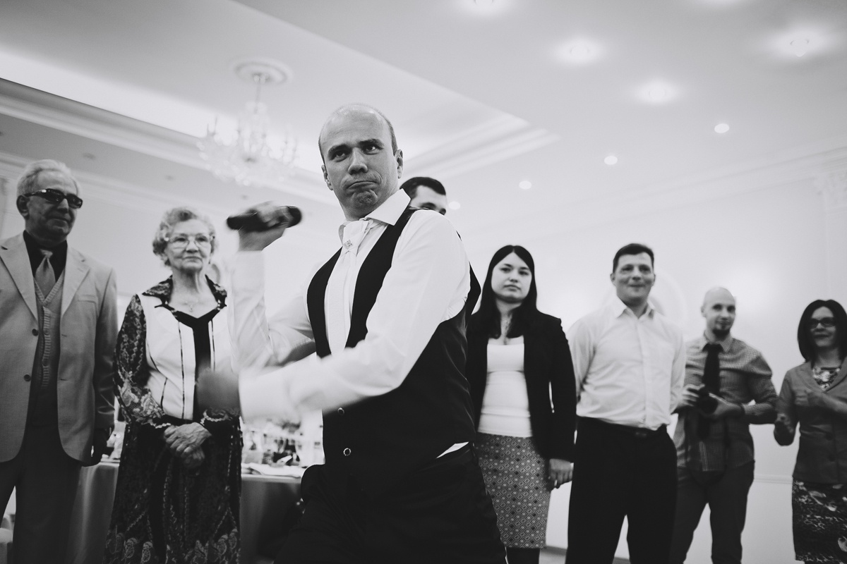 Михаил и Людмила, чёрно-белое.