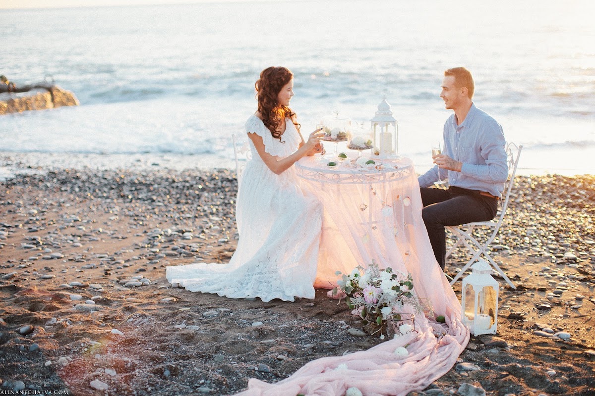 Love story. Фотосессия на берегу моря…