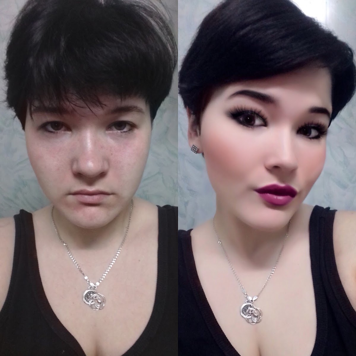 До и после