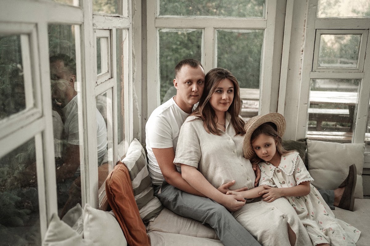Семейная фотосессия в саду