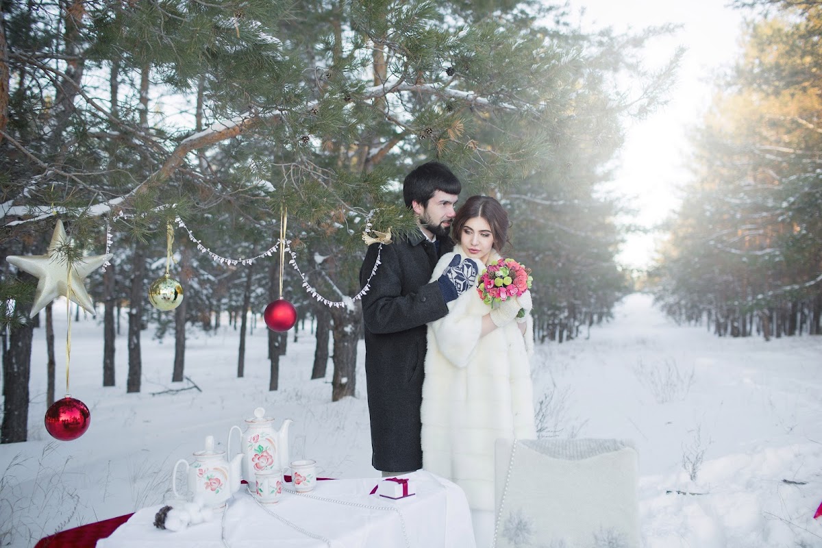 Зимнее Love story в лесу