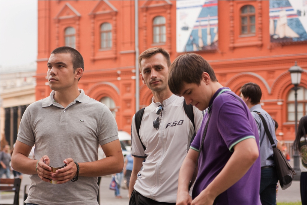 Флешмоб и презентация в центре Москвы
