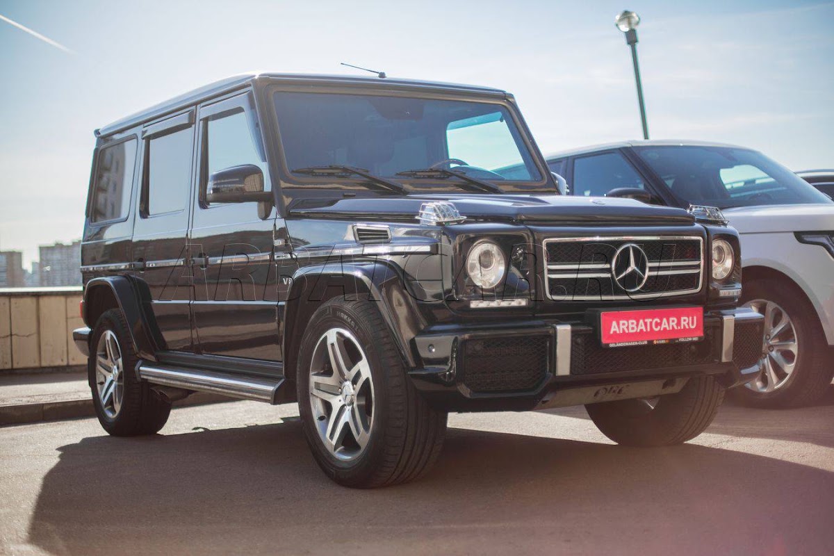 Mercedes G-class (гелендваген 2017) черный на темном салоне — кадр 2 из 7