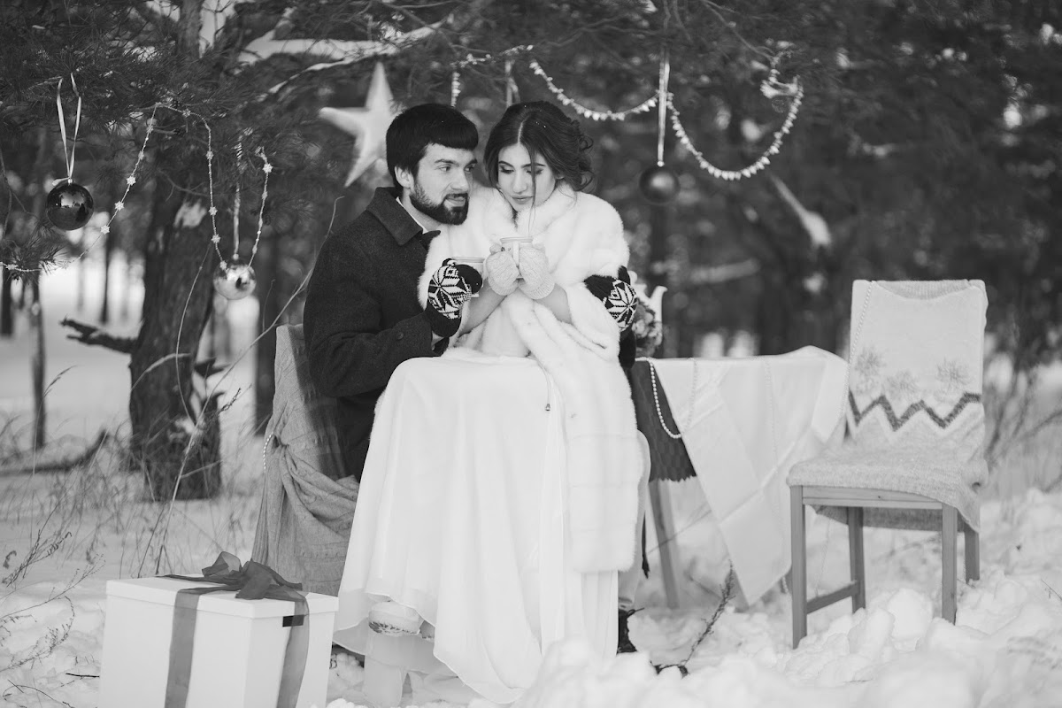 Зимнее Love story в лесу