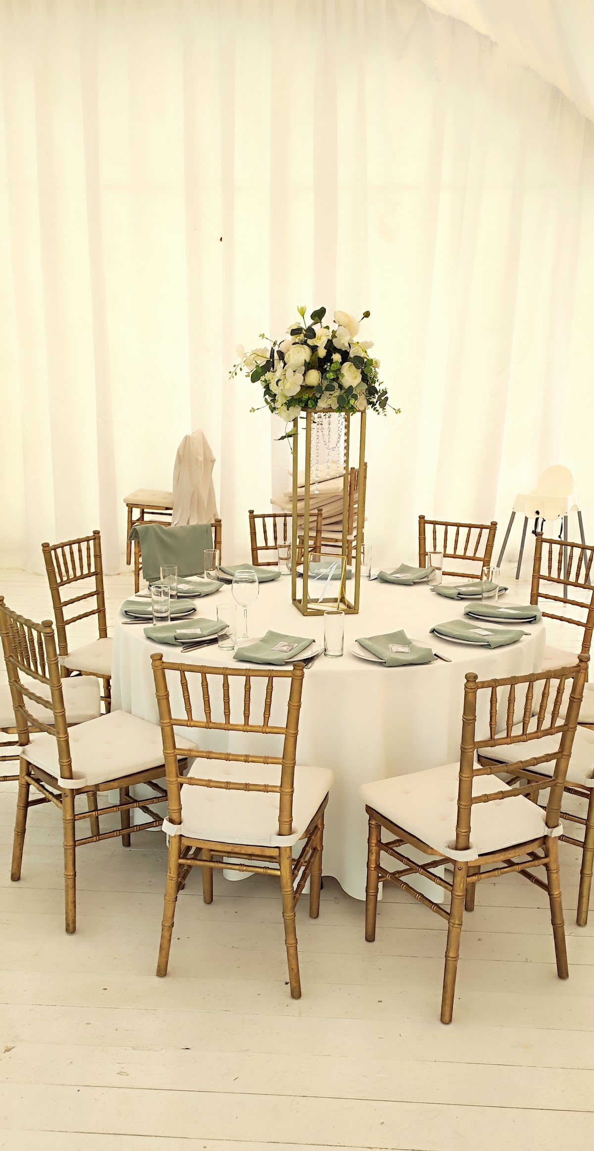 Оформление шатра