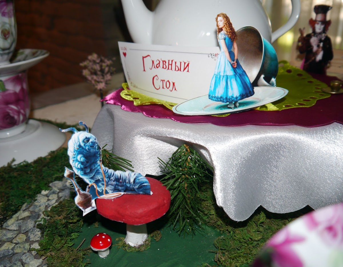 Тематическая свадьба «Алиса в Стране Чудес» Станислава и Наталии. 11 июня 2016 г. Ресторан «Самовар»