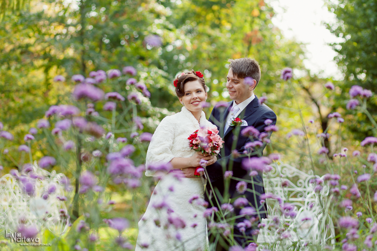 Свадебная прогулка в Нескучном саду Марии и Дениса