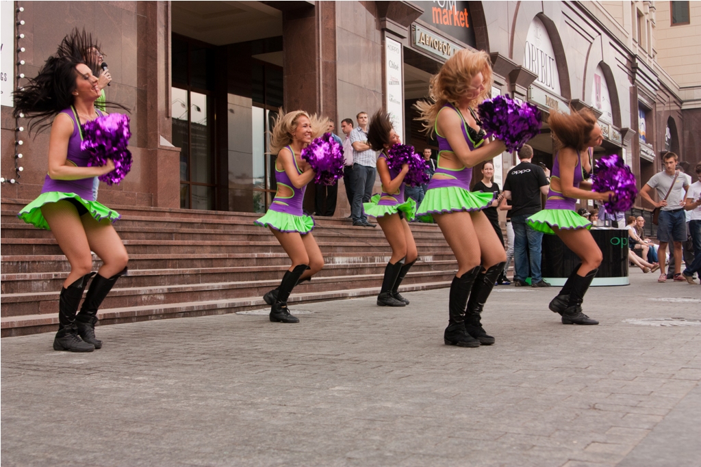 Флешмоб и презентация в центре Москвы