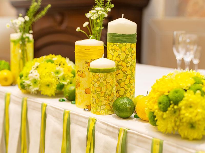 Свадебное оформление в стиле " Lemon Juise"