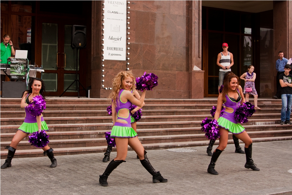 Флешмоб и презентация в центре Москвы