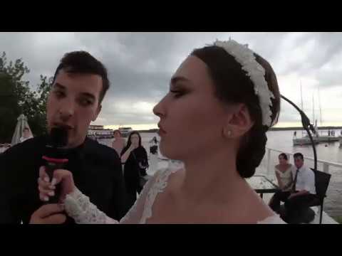 Летняя, жаркая, красивая свадьба у воды