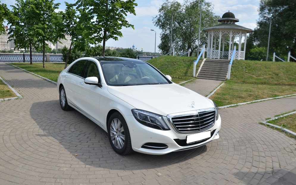 Merсedes S500 (w222) белый с бежевым салоном