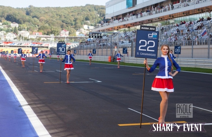 Наши модели официальные Grid Girls на Формула-1. Гран-При России. Сочи