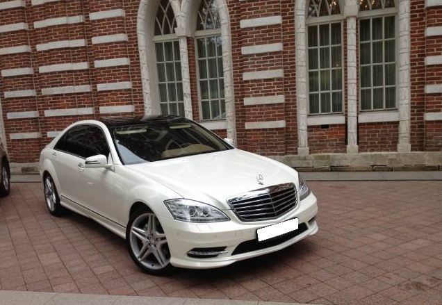 Mercedes-Benz S500 Long, рестайлинг, белый с бежевым салоном
