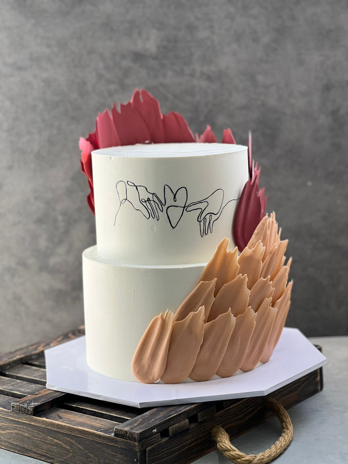 Торт в цветах (Cake in flowers)