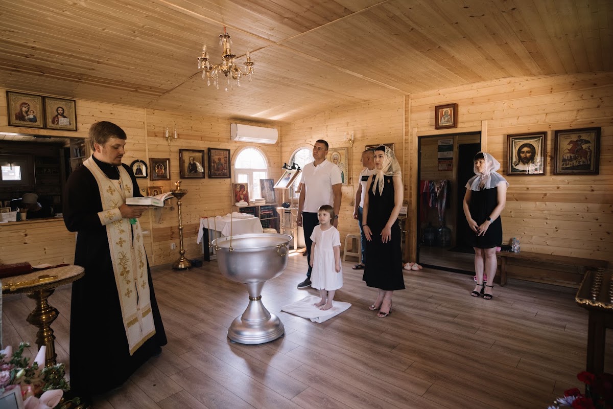 фотосессия таинства крещения Вероники