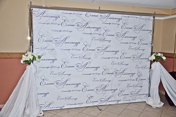 Press Wall на свадьбу